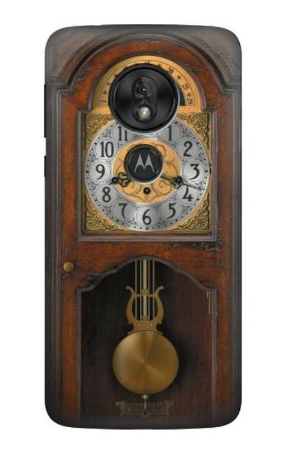 S3173 Grandfather Clock Antique Wall Clock Case For Motorola Moto G7 Play