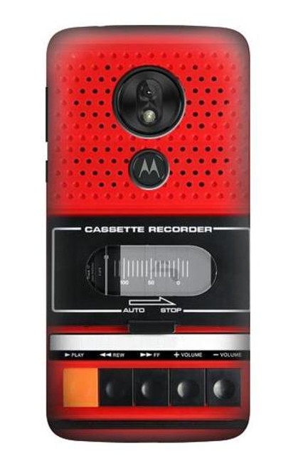 S3204 Red Cassette Recorder Graphic Case For Motorola Moto G7 Play