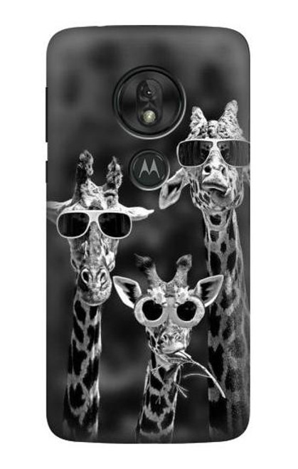 S2327 Giraffes With Sunglasses Case For Motorola Moto G7 Power