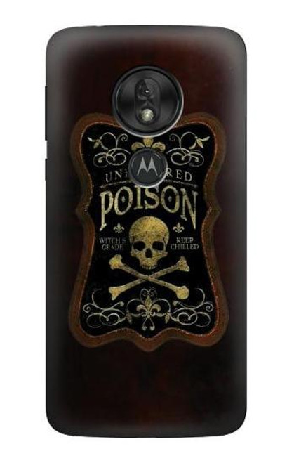 S2649 Unfiltered Poison Vintage Glass Bottle Case For Motorola Moto G7 Power