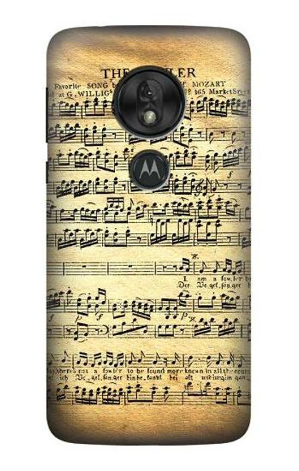 S2667 The Fowler Mozart Music Sheet Case For Motorola Moto G7 Power