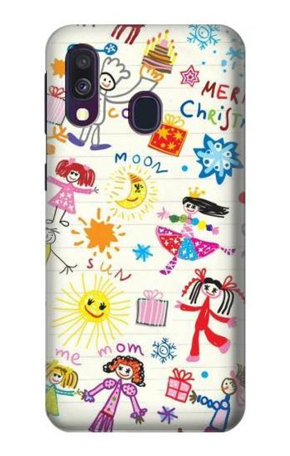 S3280 Kids Drawing Case For Samsung Galaxy A40