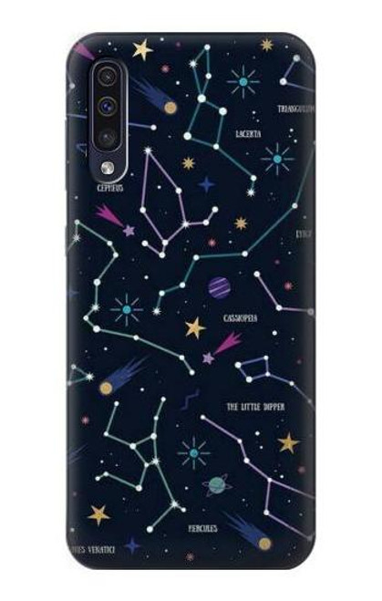 S3220 Star Map Zodiac Constellations Case For Samsung Galaxy A50