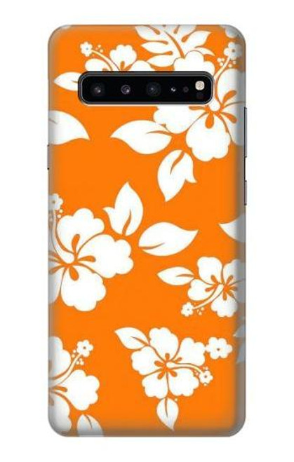 S2245 Hawaiian Hibiscus Orange Pattern Case For Samsung Galaxy S10 5G