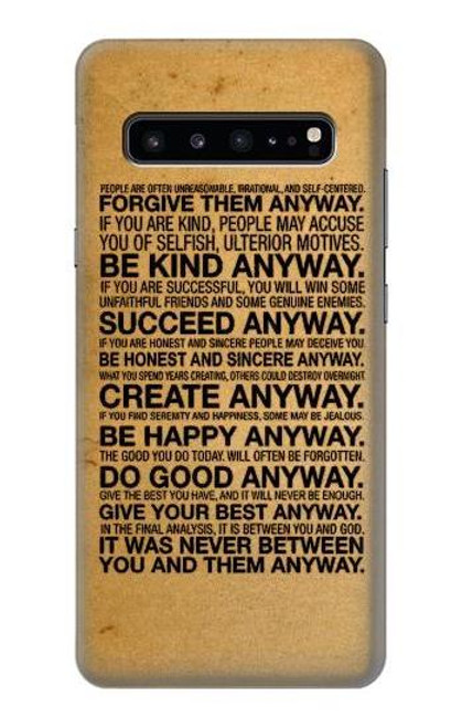 S2513 Mother Teresa Anyway Quotes Case For Samsung Galaxy S10 5G