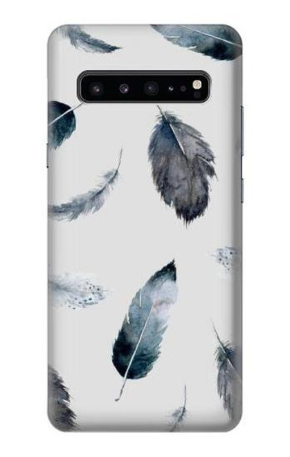 S3085 Feather Paint Pattern Case For Samsung Galaxy S10 5G