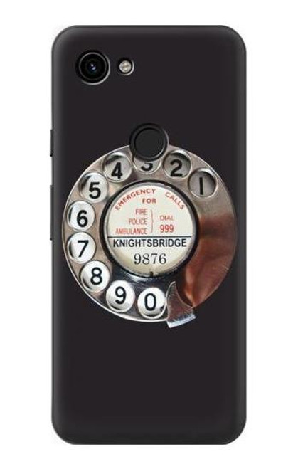 S0059 Retro Rotary Phone Dial On Case For Google Pixel 3a