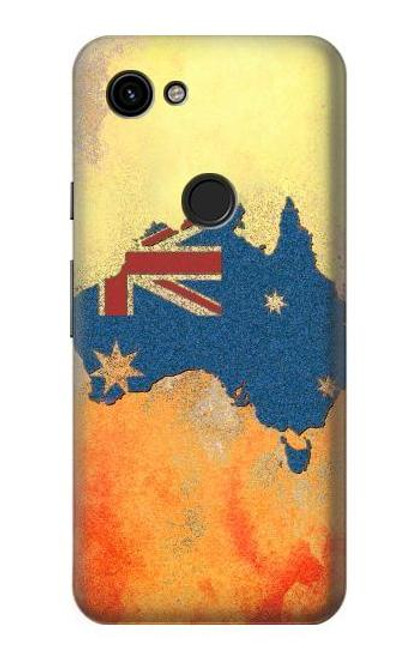 S2494 Australia Flag Map Rock Texture Case For Google Pixel 3a