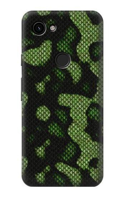 S2877 Green Snake Skin Graphic Printed Case For Google Pixel 3a