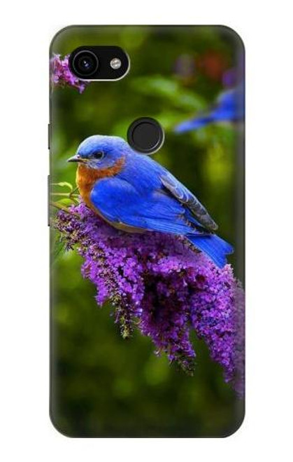 S1565 Bluebird of Happiness Blue Bird Case For Google Pixel 3a XL