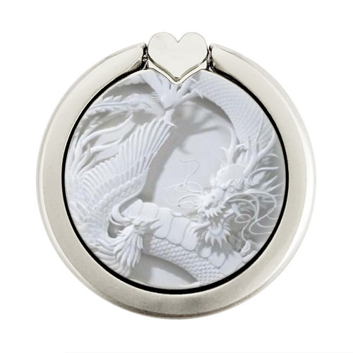 S0386 Dragon Carving Graphic Ring Holder and Pop Up Grip