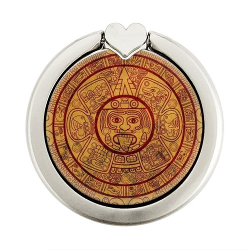 S0692 Mayan Calendar Graphic Ring Holder and Pop Up Grip