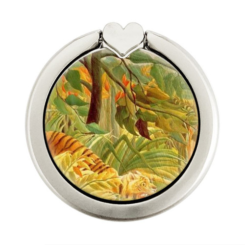 S3344 Henri Rousseau Tiger in a Tropical Storm Graphic Ring Holder and Pop Up Grip