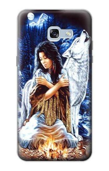 S0147 Grim Wolf Indian Girl Case For Samsung Galaxy A5 (2017)