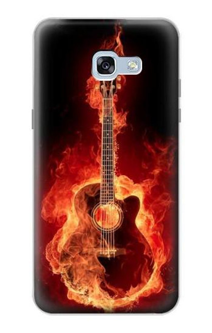 S0415 Fire Guitar Burn Case For Samsung Galaxy A5 (2017)