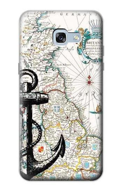 S1962 Nautical Chart Case For Samsung Galaxy A5 (2017)