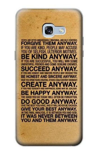 S2513 Mother Teresa Anyway Quotes Case For Samsung Galaxy A5 (2017)