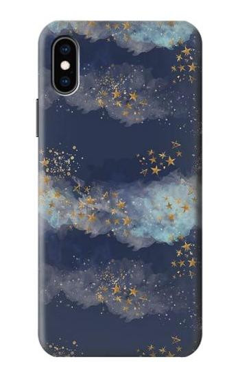 S3364 Gold Star Sky Case For iPhone X, iPhone XS