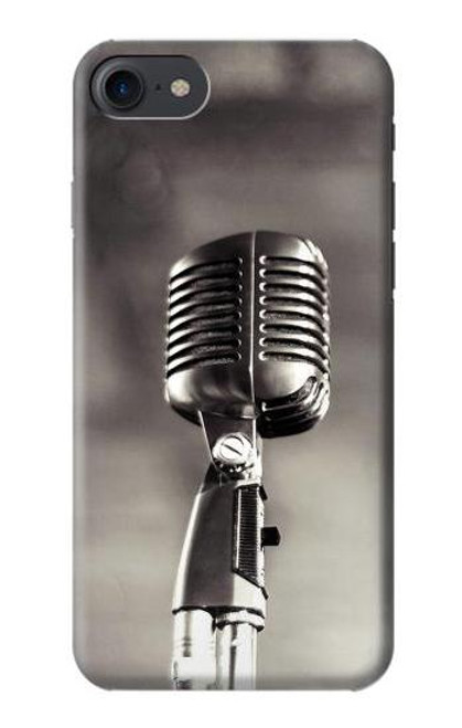 S3495 Vintage Microphone Case For iPhone 7, iPhone 8