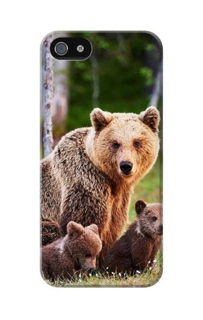 S3558 Bear Family Case For iPhone 5C