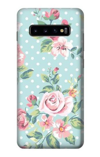 S3494 Vintage Rose Polka Dot Case For Samsung Galaxy S10 Plus
