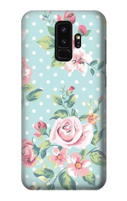 S3494 Vintage Rose Polka Dot Case For Samsung Galaxy S9 Plus