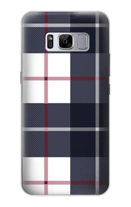 S3452 Plaid Fabric Pattern Case For Samsung Galaxy S8 Plus