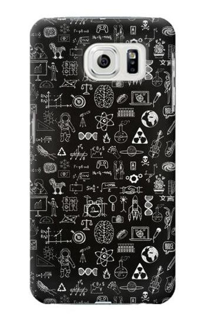 S3426 Blackboard Science Case For Samsung Galaxy S7 Edge