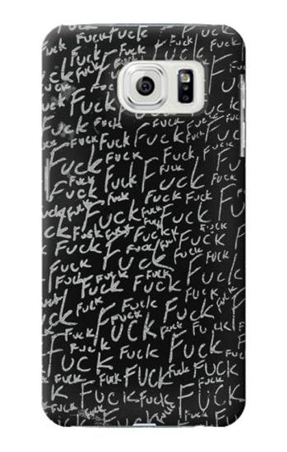 S3478 Funny Words Blackboard Case For Samsung Galaxy S7 Edge