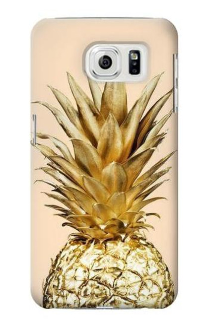 S3490 Gold Pineapple Case For Samsung Galaxy S7 Edge