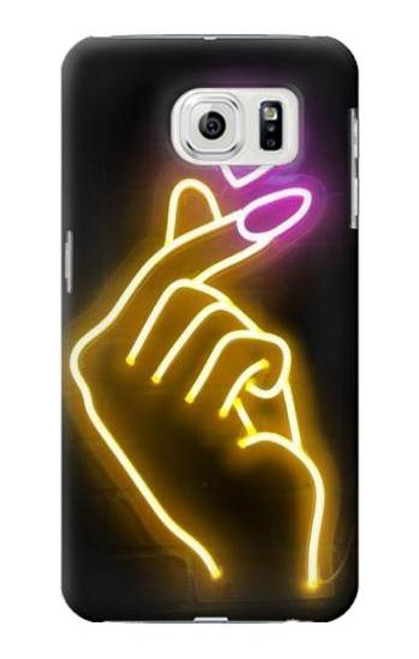 S3512 Cute Mini Heart Neon Graphic Case For Samsung Galaxy S7 Edge