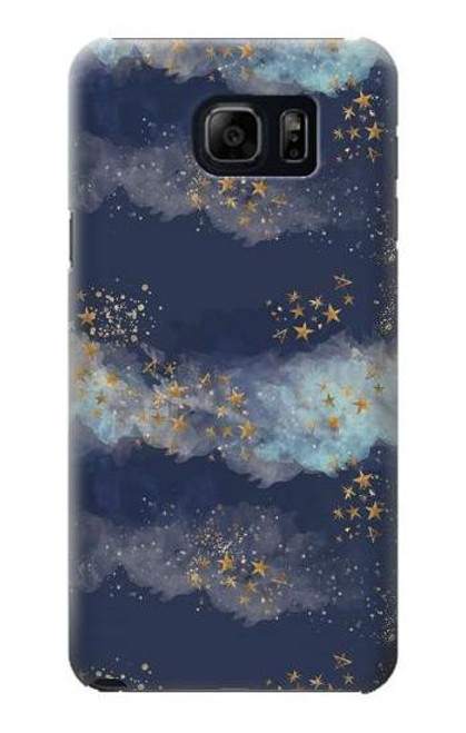 S3364 Gold Star Sky Case For Samsung Galaxy S6 Edge Plus