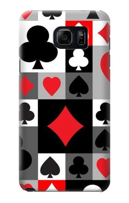 S3463 Poker Card Suit Case For Samsung Galaxy S6 Edge Plus