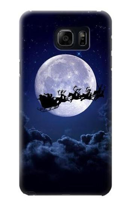 S3508 Xmas Santa Moon Case For Samsung Galaxy S6 Edge Plus