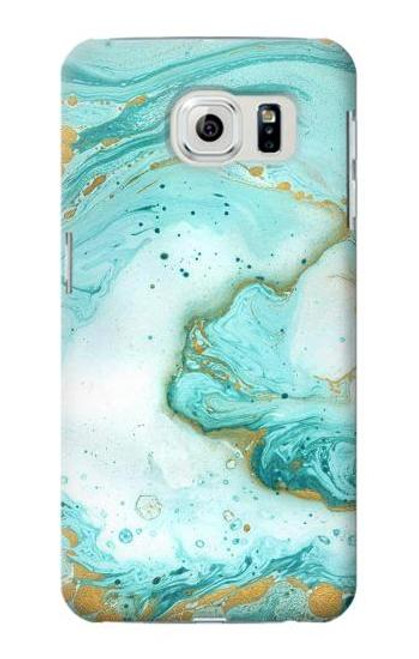 S3399 Green Marble Graphic Print Case For Samsung Galaxy S6