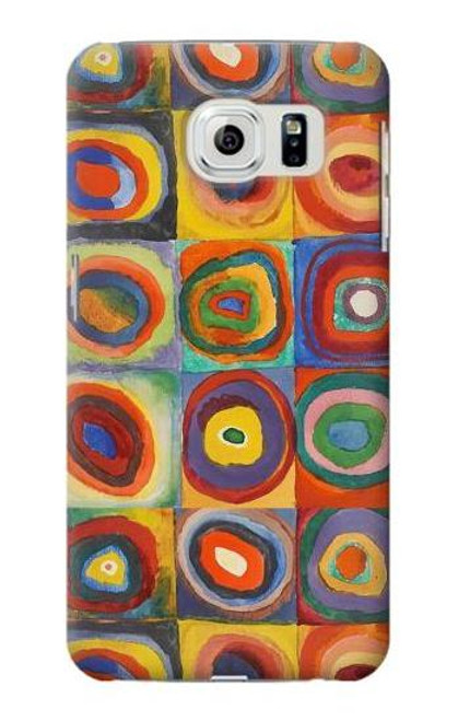 S3409 Squares Concentric Circles Case For Samsung Galaxy S6