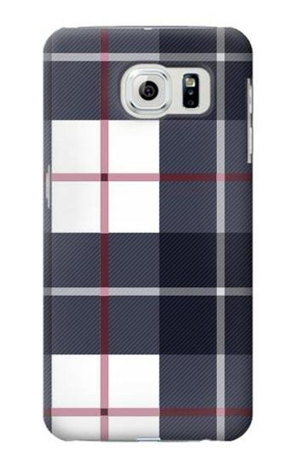 S3452 Plaid Fabric Pattern Case For Samsung Galaxy S6