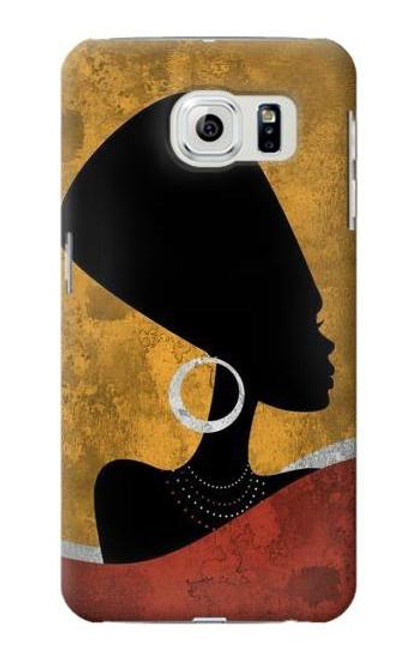 S3453 African Queen Nefertiti Silhouette Case For Samsung Galaxy S6