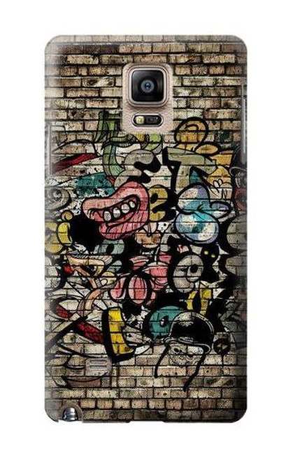 S3394 Graffiti Wall Case For Samsung Galaxy Note 4