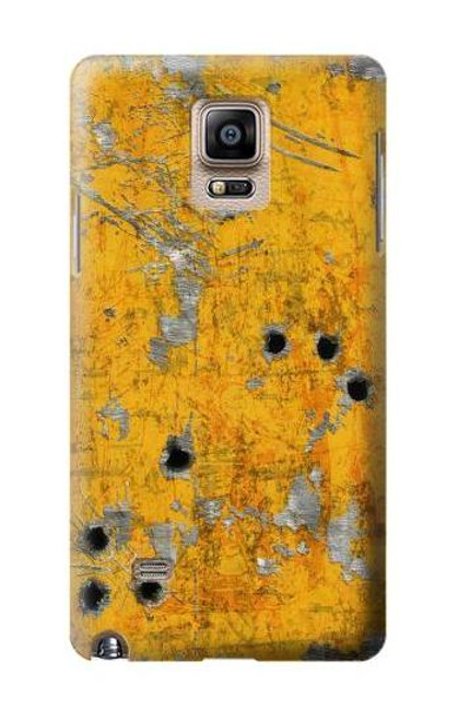 S3528 Bullet Rusting Yellow Metal Case For Samsung Galaxy Note 4