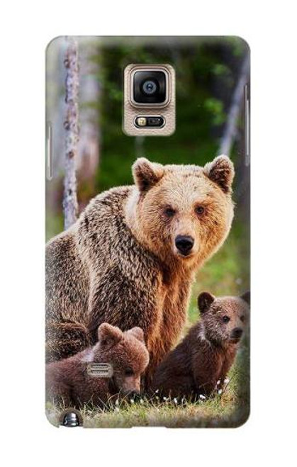 S3558 Bear Family Case For Samsung Galaxy Note 4