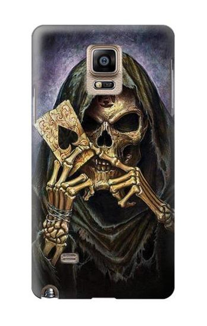 S3594 Grim Reaper Wins Poker Case For Samsung Galaxy Note 4