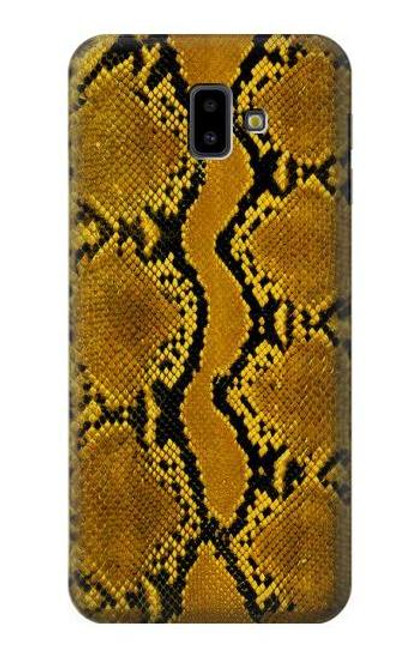 S3365 Yellow Python Skin Graphic Print Case For Samsung Galaxy J6+ (2018), J6 Plus (2018)