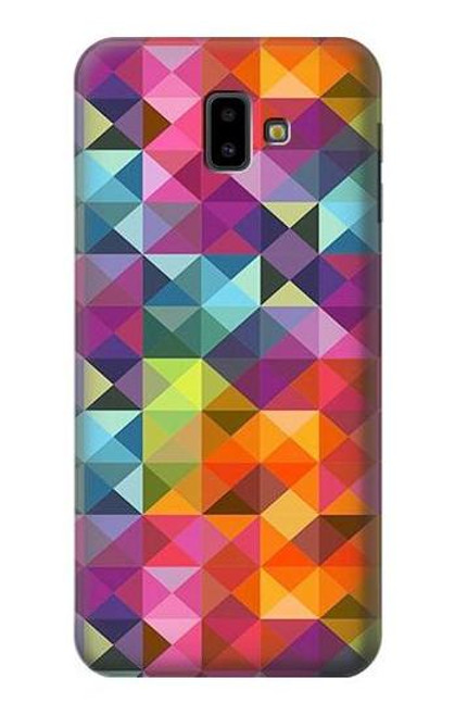 S3477 Abstract Diamond Pattern Case For Samsung Galaxy J6+ (2018), J6 Plus (2018)