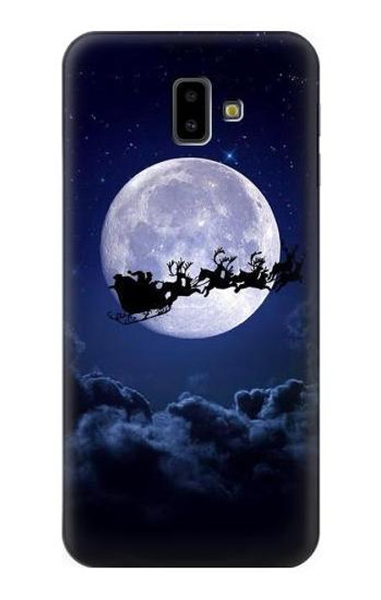S3508 Xmas Santa Moon Case For Samsung Galaxy J6+ (2018), J6 Plus (2018)