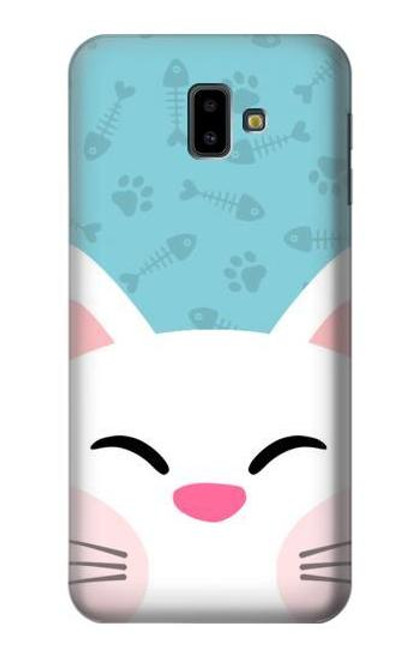 S3542 Cute Cat Cartoon Case For Samsung Galaxy J6+ (2018), J6 Plus (2018)