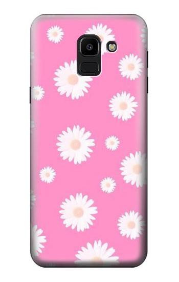 S3500 Pink Floral Pattern Case For Samsung Galaxy J6 (2018)
