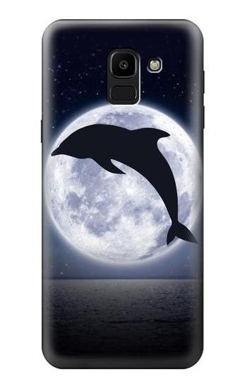 S3510 Dolphin Moon Night Case For Samsung Galaxy J6 (2018)