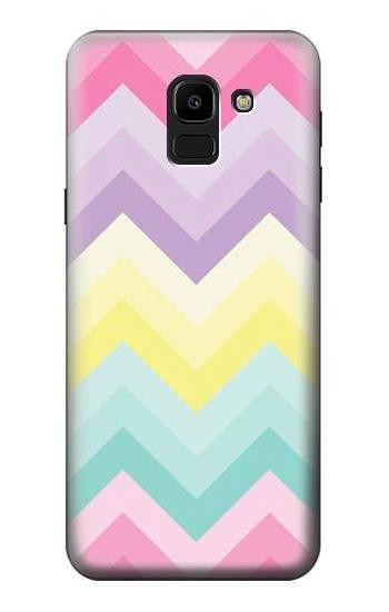 S3514 Rainbow Zigzag Case For Samsung Galaxy J6 (2018)