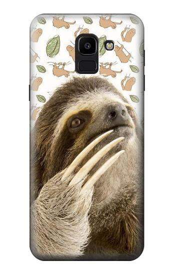 S3559 Sloth Pattern Case For Samsung Galaxy J6 (2018)